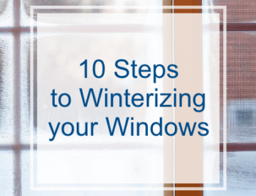 10 Steps to Winterizing your Windows