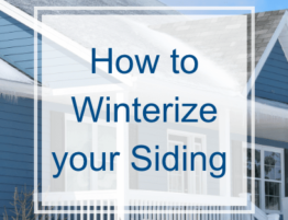 How to Winterize your Siding