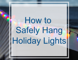 How to safely hang holiday lights